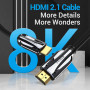 Відео кабель Vention AANBF HDMI-HDMI v2.1 8K 60Hz, 4K 120Hz, 2K 144Hz, 1080P 160Hz, Black