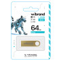 USB - флешка Wibrand USB 2.0 Puma 64Gb, Gold