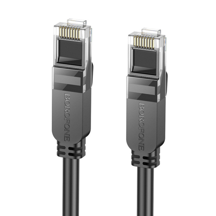 Сетевой кабель BOROFONE BUS01 RJ-45 / RJ-45 8m, Black