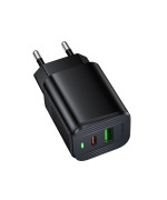 Мережевий зарядний пристрій BOROFONE BAS83A PD20W, Black