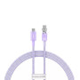 Кабель Baseus Explorer Series Fast Charging with Smart Temperature Control Type-C to Type-C 100W 1m, Nebula Purple