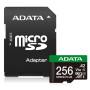 Карта пам'яті microSDXC A-DATA SPEED PLUS 256Gb Class 10 з адаптером SD, Black