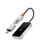 Автомобильный Bluetooth адаптер WIWU Wi-CP002 с LED дисплеем, Gray