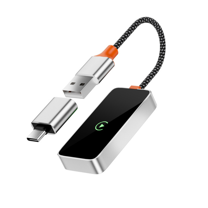 Автомобильный Bluetooth адаптер WIWU Wi-CP002 с LED дисплеем, Gray