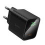 Мережевий зарядний пристрій HOCO CS82A PD20W charger with digital display (EU), Black