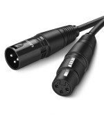 Аудіокабель UGREEN AV130 Cannon Male to Female Microphone Extension Audio Cable 1m, Black