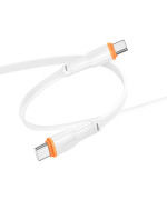 Data - кабель BOROFONE BX118 Type-C to Type-C, White