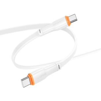 Data - кабель BOROFONE BX118 Type-C to Type-C, White