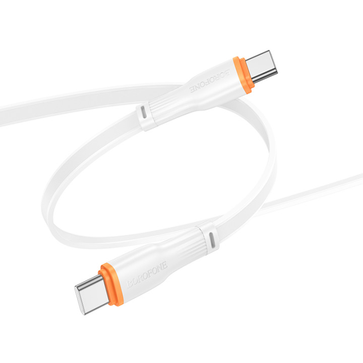 Data - кабель BOROFONE BX118 Type-C to Type-C, White