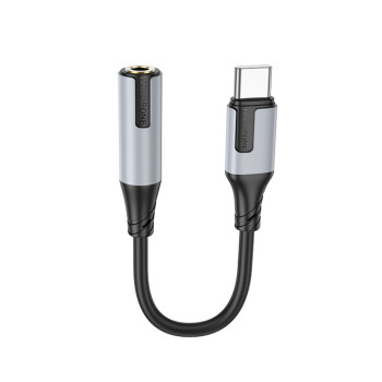 Адаптер BOROFONE BV19 Type-C to 3.5mm, Black