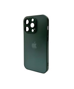 Чохол AG Glass Matt Frame Color для iPhone 15 Pro, Green