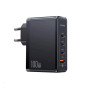 Сетевое зарядное устройство Usams T50 PD100W / QC5.0 5A, Black