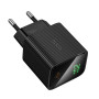 Мережевий зарядний пристрій HOCO CS82A PD20W charger with digital display (EU), Black