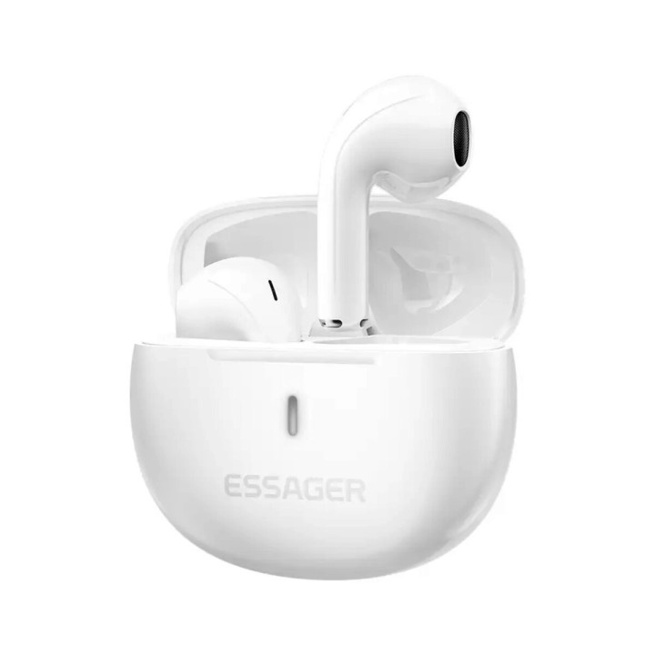 Бездротові Bluetooth навушники ESSAGER (color box) 300 mAh, White