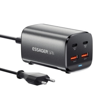 Зарядний пристрій ESSAGER ECT2AC-JYB0G-Z GaN Table Charger 2C2A EU 67W, Grey