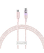 Кабель Baseus Explorer Series Fast Charging with Smart Temperature Control Type-C to Type-C 100W 1m, Baby Pink
