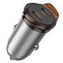 Автомобильное зарядное устройство HOCO NZ16B PD45W, Metal Grey