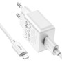 Сетевое зарядное устройство HOCO C106A Leisure single port charger set 10.5W 2.1 A, White