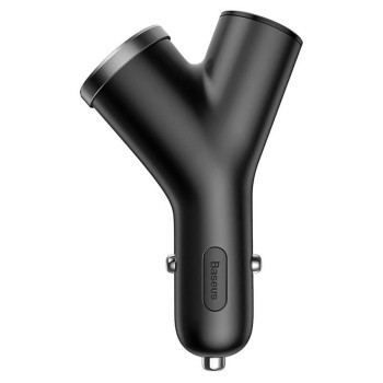 Автомобільний зарядний пристрій Baseus Y type dual USB 3.1А, Black ( CCALL-YX01 )