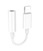 Кабель перехідник BOROFONE BV21 Genuine iP to 3.5 digital audio converter, White