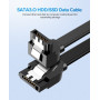 Data Cable UGREEN US217 UGR-30797 Angled SATA 3 0.5m, Black