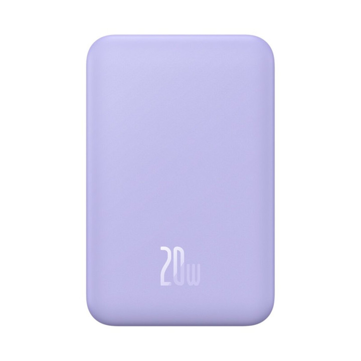 Внешний аккумулятор Power Bank Baseus Magnetic Mini Wireless 20000mAh 20W, Purple