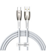 Data Кабель Baseus Glimmer Series USB to Type-С 100W 1m, White ( CADH000402 )