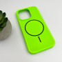 Чохол Cosmic Silicone Case Magnetic для iPhone 15 Pro, Shiny Green