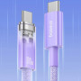 Кабель Baseus Explorer Series Fast Charging with Smart Temperature Control Type-C to Type-C 100W 1m, Nebula Purple