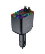 Автомобильное зарядное устройство с FM-модулятором WUW C237 25W, Black