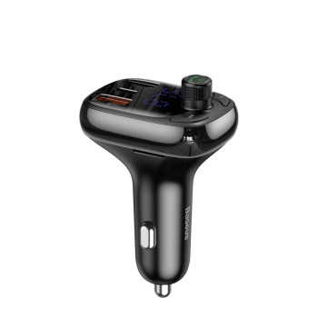 Автомобільний зарядний пристрій з FM-модулятором Baseus T Shaped S-13 Car Bluetooth MP3 Player, Black