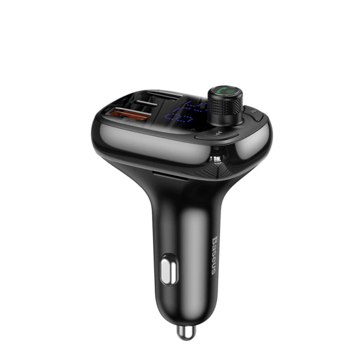 Автомобільний зарядний пристрій з FM-модулятором Baseus T Shaped S-13 Car Bluetooth MP3 Player, Black