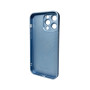 Чехол AG Glass Matt Frame Color для iPhone 15 Pro Max, Sierra Blue
