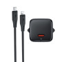 Сетевое зарядное устройство ACEFAST A118 Type-C PD30W with cable, Black