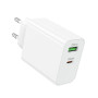 Мережевий зарядний пристрій BOROFONE BA108A PD30W, White
