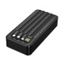 Зовнішній акумулятор Power Bank BOROFONE BJ84A10W, cable Type-C / Lightning / microUSB / USB-A 20000mAh, Black