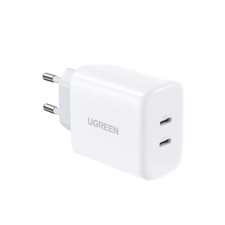 Сетевое зарядное устройство UGREEN CD243 UGR-10343 USB-C Fast Charger 40W EU, White