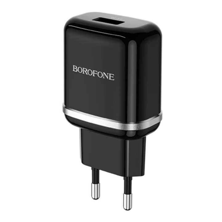 Сетевое зарядное устройство BOROFONE BA36A PD18W / QC3.0 3A, Black