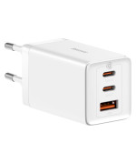 Сетевое зарядное устройство Baseus GaN5 Pro PD65W / QC4.0 Cable Type-C to Type-C, White
