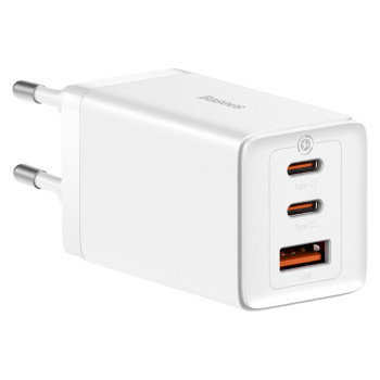 Сетевое зарядное устройство Baseus GaN5 Pro PD65W / QC4.0 Cable Type-C to Type-C, White