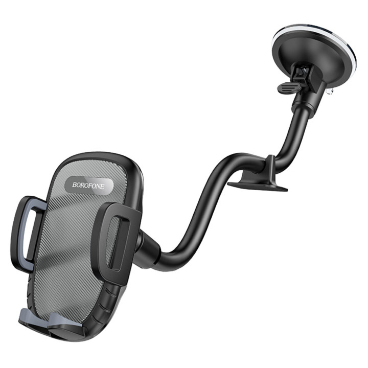 Автомобільний тримач для мобільного BOROFONE BH54 Racer windshield car holder, Black