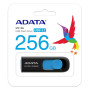 USB флешка Flash Drive A-DATA UV 128 USB 3.2  256Gb, Black / Blue