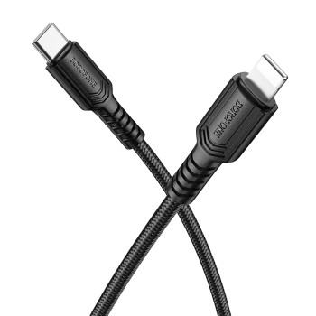 Data - кабель BOROFONE BX116 Type-C to Lightning, Black