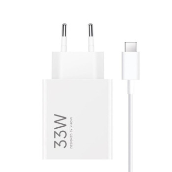 Мережевий зарядний пристрій Xiaomi Wall Charger PD33W / QC3.0 Cable Type-C, White