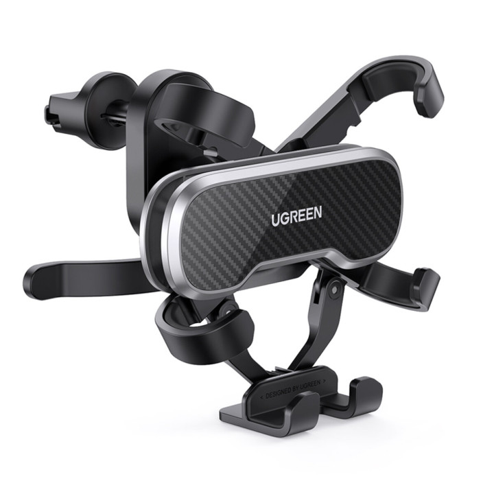Автомобільний тримач UGREEN LP228 Gravity Drive Air Vent для смартфонів, Black