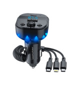 Автомобільний зарядний пристрій з FM-модулятором WUW C219, Black