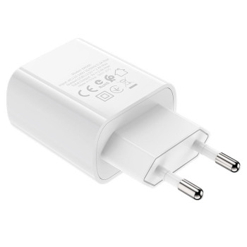 Мережевий зарядний пристрій BOROFONE BA58A 2.4 A 12W, White