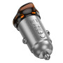 Автомобильное зарядное устройство HOCO NZ16 PD30W, Metal Grey