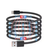 Data - Кабель NN SN4 Magnetic USB to Lightning 1m 100W, Grey