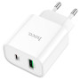 Сетевое зарядное устройство HOCO C80A PD20W / QC3.0, White
